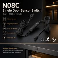 Capteur de porte simple OEM Série N 12V 24V Contrôle centralisé Installation facile Encastré 8mm Armoire automatique N08C-24