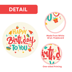 Posavasos Redondos Desechables Personalizados Xieli, Decoración <span class=keywords><strong>para</strong></span> Fiestas de <span class=keywords><strong>Cumpleaños</strong></span>, Posavasos de Cartón Absorbente <span class=keywords><strong>para</strong></span> Bebidas - Product Image 4