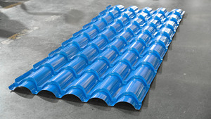 Cangzhou 자동 유약 타일 아연 도금 강철 지붕 패널 롤 성형 기계 롤 전 단계 타일 만들기 기계 - Product Image 4