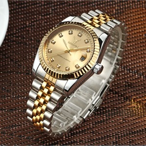 Reloj deportivo de cuarzo para mujer, esfera con puntero de 37mm, correa de acero inoxidable, cristal, resistencia al agua de 30bar, cierre de mariposa - Product Image 5