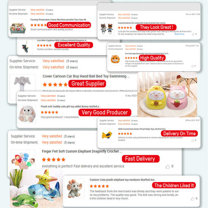 JOPARK Panda Bear Soft Toy Squishy Stuffed Animals Plush Toy Kawaii