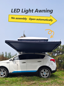 <span class=keywords><strong>Toldo</strong></span> de Despliegue Rápido que se Anexa a la Lateral del Automóvil, 600D Oxford Resistente al Agua, Barra Interior LED para Cubierta Instantánea - Product Image 1