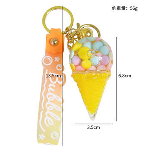 Multi bottiglia di design bottiglia di latte portachiavi squisito nuovo cartone animato adorabile gattino orso anatra liquido ciondolo sacchetto regalo portachiavi - Product Image 6