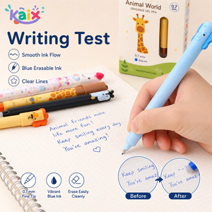 Juego <span class=keywords><strong>de</strong></span> Bolígrafos <span class=keywords><strong>de</strong></span> Gel con Diseño <span class=keywords><strong>de</strong></span> Animales y Logotipo Personalizado, Bolígrafos Bonitos <span class=keywords><strong>de</strong></span> 0.7 mm con Tinta Azul para Empaquetado <span class=keywords><strong>de</strong></span> Marca y Tiendas <span class=keywords><strong>de</strong></span> Papelería - Product Image 2