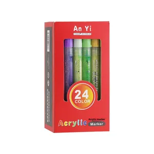 Pennarelli Acrilici a Base d'Acqua An Yi A.1106, Set da 24 Colori, Penne <span class=keywords><strong>per</strong></span> Disegno <span class=keywords><strong>per</strong></span> Bambini e Studenti - Product Image 5