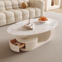 Schiefer-Couchtisch Wohnzimmer Leichter Luxus Modern Einfach Kleine Wohnung Heim-Teetisch Beistelltisch Kombination