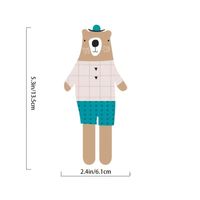 Aimant de réfrigérateur en PVC souple avec motif d'ours de dessin animé mignon, décoration domestique, autocollant pour réfrigérateur, crochet pour suspendre des ustensiles de cuisine