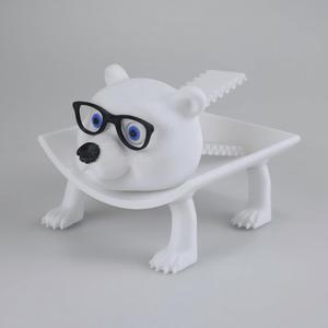 Porte-papier toilette créatif personnalisé imprimé en 3D avec un design d'ours polaire, décoration de salle de bain de style dessin animé, modèle fonctionnel et charmant, fabriqué en 204. - Product Image 6