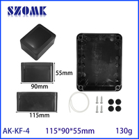115*90*55mm vis de boîtier en plastique Abs capuchon étanche bande de joint en silicone étanche boîtier électrique Pcb