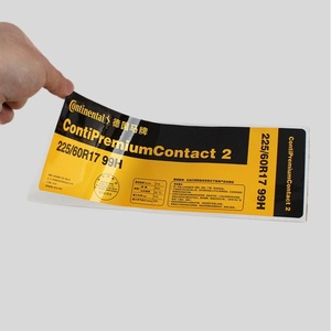 Etiquetas Adhesivas Personalizadas de Fábrica para Neumáticos, Rollo de Etiquetas Autoadhesivas Resistentes de PET para Llantas - Product Image 4