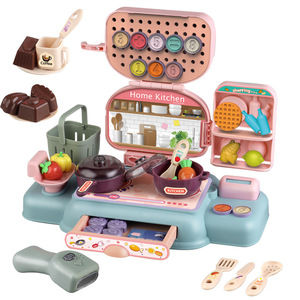 Juego de Cocina de Madera Educativo para Niños, Juguete de Caja Registradora, Helados y <span class=keywords><strong>Sushi</strong></span>, para Edades de 2 a 8 Años, Unisex - Product Image 1