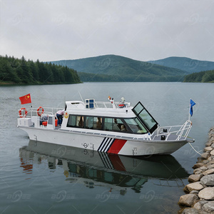 Bote Utilitario de Aluminio de 11.3m, Más Vendido, con Motor Fuera de Borda, <span class=keywords><strong>para</strong></span> <span class=keywords><strong>Cruceros</strong></span>, Pesca y Proyectos Acuáticos, Capacidad <span class=keywords><strong>para</strong></span> 12 Personas - Product Image 1