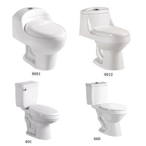 Inodoro moderno de cerámica Siamedly de dos piezas para hotel, artículos sanitarios de doble descarga para baños, inodoro de diseño dividido sudamericano - Product Image 1