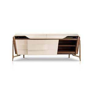 Tavolo <span class=keywords><strong>da</strong></span> <span class=keywords><strong>pranzo</strong></span> moderno rotondo in marmo veneziano marrone italiano di lusso in marmo reale tavolo - Product Image 2