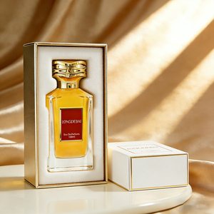 Frasco de Perfume de Vidrio de Lujo, Elegante y con Fragancia, Cuadrado Irregular, Vacío, con Pulverizador de Bomba, 30ml, 50ml, 100ml, con Caja de Regalo - Product Image 4
