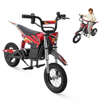 Nouvelle moto électrique pour enfants IScooter A12 rouge et bleue, mini moto tout-terrain pour enfants avec suspension à ressorts