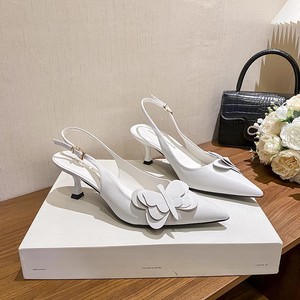 Zapatos de Tacón de Aguja Ultra Alto con Punta Abierta Estilo Dama, Zapatos de Boda con Adornos Florales y Tiras Finas para Mujer - Product Image 3
