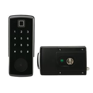 वायरलेस ब्लूटूथ टलॉक स्मार्ट बायोमेट्रिक फिंगरप्रिंट डोर लॉक, कार्ड और पासवर्ड सतह घुड़सवार और डेडबोल्ट - Product Image 5