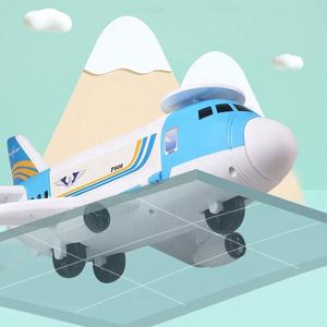 Ensemble de jeu de jouets d'<span class=keywords><strong>avion</strong></span> de transport de fret à friction, modèle de dessin animé, avec <span class=keywords><strong>porte</strong></span>-avions et voiture - Product Image 5