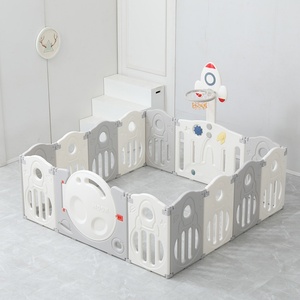 Parc de <span class=keywords><strong>jeu</strong></span> modulaire pliable pour bébé avec balançoire, clôture de sécurité pour enfants sur mesure, aire de jeux intérieure pour tout-petits - Product Image 4