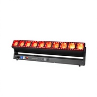 Luz de Matriz Móvil con Zoom de Píxeles RGBW de 10x60W 600W con Anillo LED 3-46 °   DMX512 14CH 58CH para Conciertos, Clubes, Bodas y Festivales
