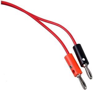 2pcs 1 metro cocodrilo clip AV de prueba, Banana macho Cable de conector Dual de sonda de 35mm de cocodrilo clip 1 M para multímetro - Product Image 6