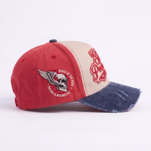 Wholesale Custom Logo Denim 5 Panel Cap 3D Puff Embroidery <b>Flat</b> <b>Hat</b> Adjustable Unisex Premium Fashion OEM ODM Supplier - Product Image 3