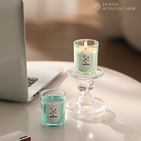 Vela Aromática Personalizada de 50g en Vaso de Vidrio, Vela Mini de Cera de Soya, Etiqueta Privada OEM, Set de Regalo al por Mayor, Múltiples Fragancias