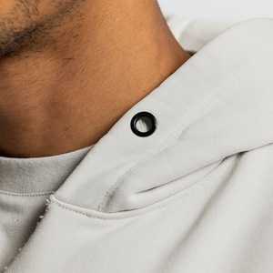 Logo personalizzato di alta qualità tasche grigie in bianco leggero semplice palestra sport Top tagliati senza maniche felpe con cappuccio per gli uomini - Product Image 4