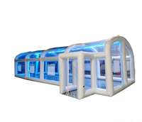 Tente gonflable de couverture de piscine de natation extérieure avec la couverture hermétique gonflable de piscine d'eau de lumières de LED à vendre