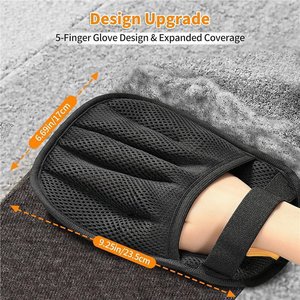 Gant anti-poils électrostatique en tissu maillé pour chiens et chats, taille standard, outil de dépoussiérage - Product Image 4