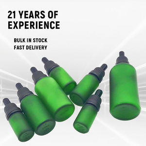 Botella de Vidrio Esmerilado de Fondo Grueso y Paredes Resistentes con Gotero para Sueros Cosméticos de Lujo y Aceites Esenciales con Diseño de Base Estable - Product Image 2