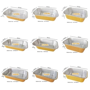 Contenitori per Alimenti da Asporto <span class=keywords><strong>in</strong></span> Alluminio Colorato con Coperchio <span class=keywords><strong>in</strong></span> PP Riciclabile, 700ml, Parete Liscia - Product Image 5