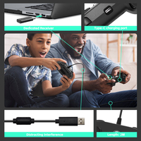 Control Inalámbrico BT Directo de Fábrica con Motor de Vibración, Gamepad Inalámbrico para Xbox 360/PC