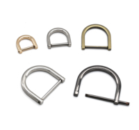 Cloxy 15-38mm en alliage de Zinc boucle de sangle vis D-ring boucle pour sac ceinture sangle sangle métal détachable manille D-ring