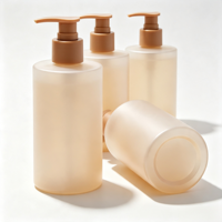 Botella de Plástico PET de Lujo de 200/400/500 ml para Champú y Gel de Ducha, Envase Cosmético Vacío con Bomba, Botellas de Plástico Personalizadas para el Cuidado de la Piel