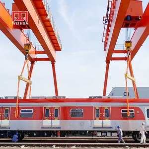 건축자재 시멘트 콘크리트 엘리베이터 엔지니어링 갠트리 크레인 20톤 공장용 더블 거더 갠트리 크레인 판매 - Product Image 1