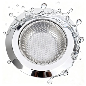 Filtro per Lavello da <span class=keywords><strong>Cucina</strong></span> in Acciaio Inox 72mm, Design Anti-Intasamento ad Alta Permeabilità, Ecologico - Product Image 1