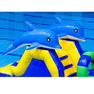 Toboggan aquatique <span class=keywords><strong>gonflable</strong></span> interactif en forme de dauphin pour enfants, zones de <span class=keywords><strong>jeux</strong></span> aquatiques, toboggan <span class=keywords><strong>gonflable</strong></span> pour enfants en forme d'animal - Product Image 4