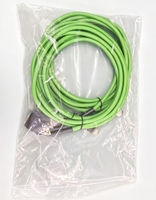 Câble Yongshun Industrial Green CAT6a en cuivre étamé 1*1,5 mm, isolation PVC, connecteur automobile femelle M12 12 broches, IP68