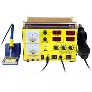 YAOGONG 919D NEW 5 IN 1 Solder Station Automatic Hot Air Gun SMD Soldering BGA Rework Station for mobile phone repair