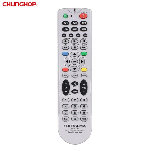 Chunghop Multi Function Universal Usb Wireless Ir Learning Ble Voice Remote Controller for Tcl Smart Led Lcd Smart Android Tv