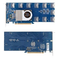 Tarjeta de Expansión PCIe 4.0 de Alta Velocidad PLX88096, Tarjeta Conmutadora de 10 Puertos X16 SFF8654 para Expansión de GPU de Servidor