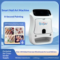 Imprimante à ongles automatique sans fil WiFi Bluetooth intégrée pour séchage de peinture, machine à jet d'encre intelligente créative DIY pour personnalisation sur métal