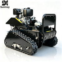 Tagliaerba Robotizzato Cingolato Industriale di Alta Qualità Certificato CE, Telecomandato, Senza Fili, a Diesel, con Motore a 4 Tempi, per