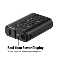 Banco de Energía Portátil Personalizable de 20000mAh con Carga Rápida de 22.5W, Pantalla Digital LED, Sensación Agradable al Tacto, Cargador de Teléfono PD2ACC