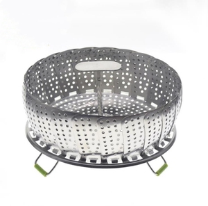 Vaporizador de verduras plegable portátil de acero inoxidable vaporizador de cocina con vaporizador <span class=keywords><strong>extensible</strong></span> para varios tamaños - Product Image 5