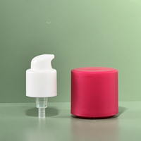 Pompe à dentifrice en plastique de 18 mm, buse de pulvérisation externe, couvercle double couche moulé par injection, tête de pompe à pression pour lotion et huile essentielle