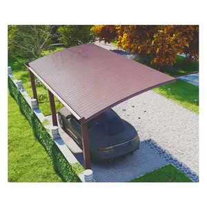 Geïsoleerde Aluminium Tegels Dak Carports Auto Parking Custom Aluminium Carport Garage