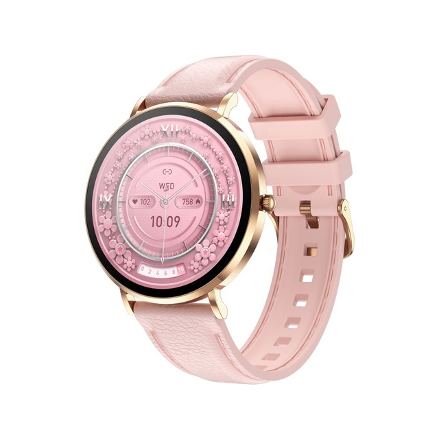 New Fashion T8 Pro Ultra Thin Ladies Smart Watch BT Call Heart Rate Sports Reloj Inteligente AMOLED Screen Smart Watch Women